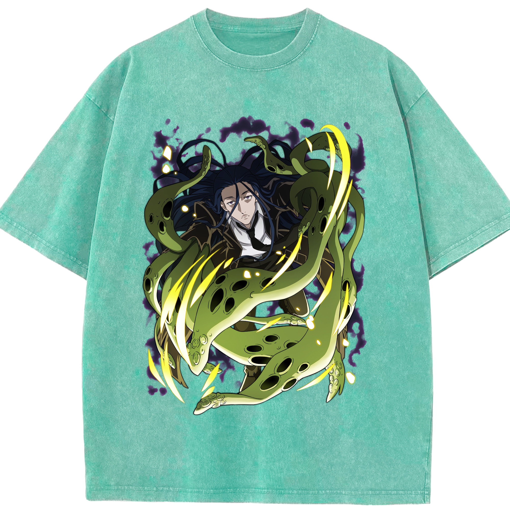 （画像用） 文豪ストレイドッグス Bungo Stray Dogs 綿100% ヴィンテージ風 半袖Tシャツ（フロントプリント）